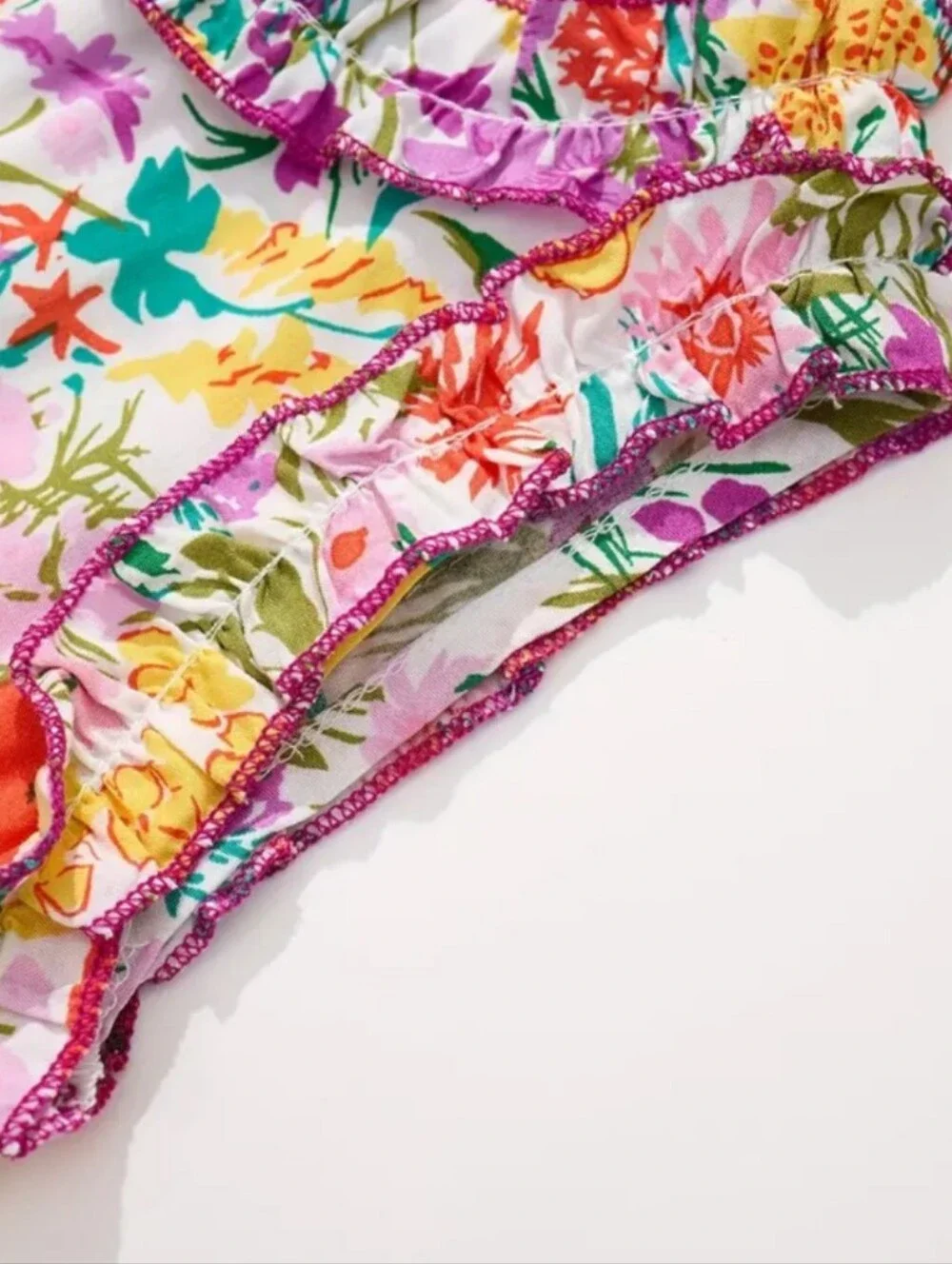 Girls Floral Two-Piece Set - Multicolor